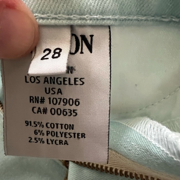 HUDSON Nico Midrise Super Skinny Floral Ombré Jeans Feminine Coquette Stretch 28 - Picture 11 of 11